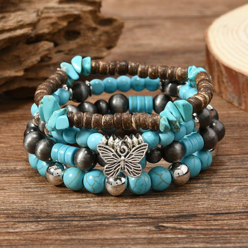 JAVMOO Gothic Bracelet Adjustable Punk Braided Leather Multilayer Grunge Set Bracelets Emo Metal Cuff Wrap Bangles Meaningful Gift - Image 2